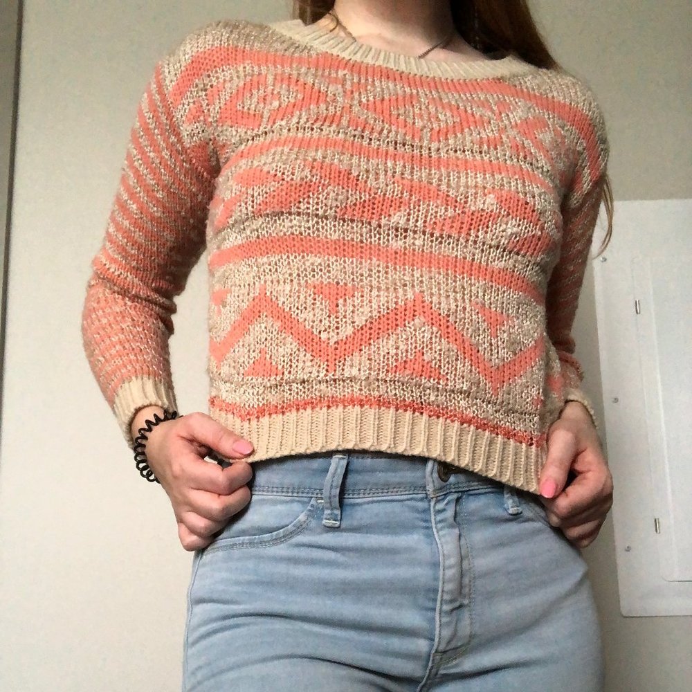 Cropped Knit Sweater